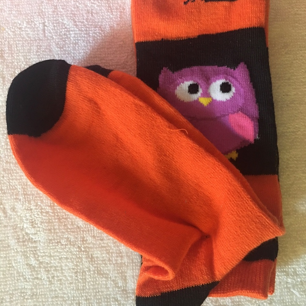 NWT Halloween owl, ghost and cat knee high socks - Picture 4 of 7